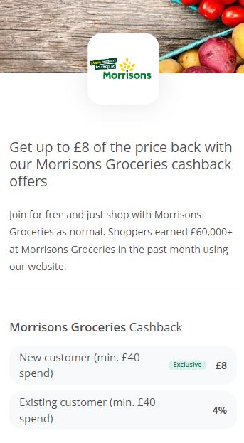 morrisons cashback mobile morrisons cashback offer